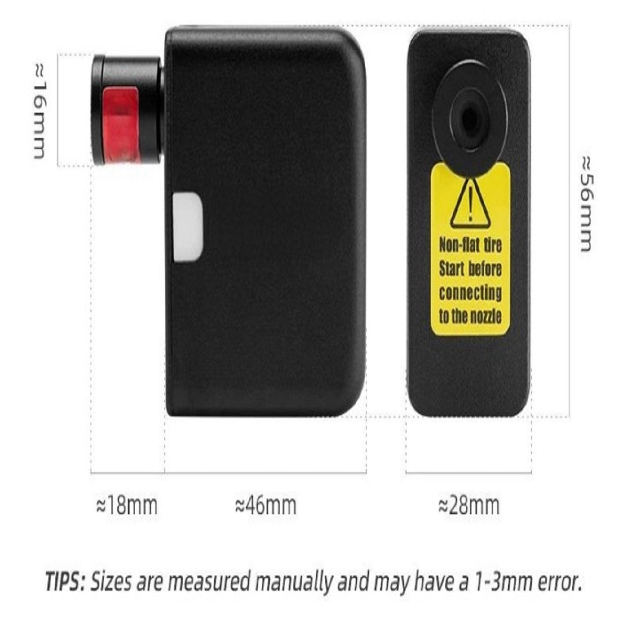 BowLift | Ultra-Compact Mini Electric Bicycle Pump with Type-C Rechargeable Battery – Fits Schrader & Presta Valves