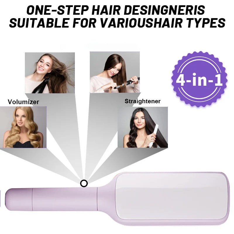 BowLift | Self-cleaning anti-static massage comb