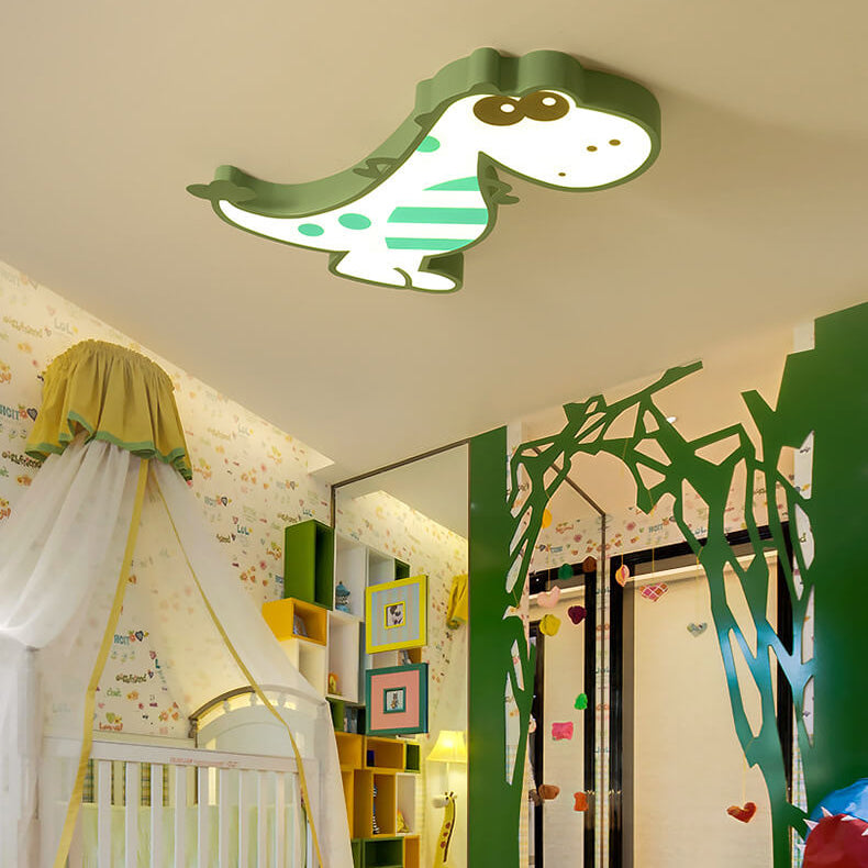 BowLift | DinoBright LED Ceiling Light | Creative Dinosaur Design | Children's Room Lamp | Warm & White Light | Dimmable