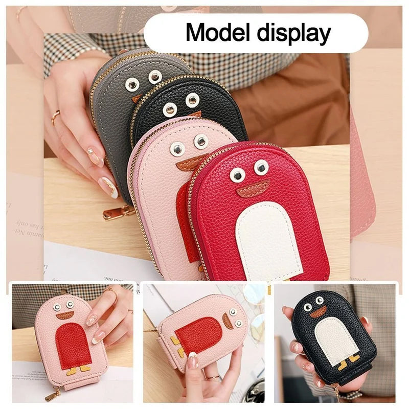 BowLift | Cute Penguins PU Credit Card Coin Purse