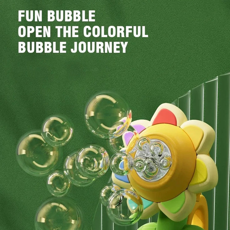 BowLift | Sunflower Shaped Portable Electric Bubble Maker Toy