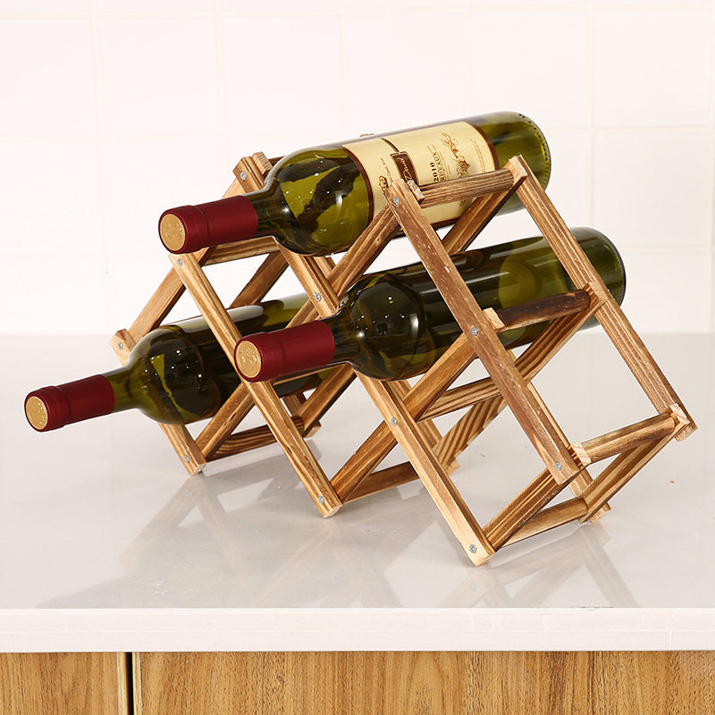 BowLift | Folding Freestanding Wooden Wine Rack