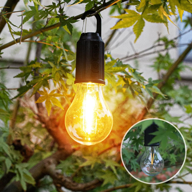 BowLift | New Outdoor Camping Hanging Lamp with Type-C Charging Port Retro Bulb