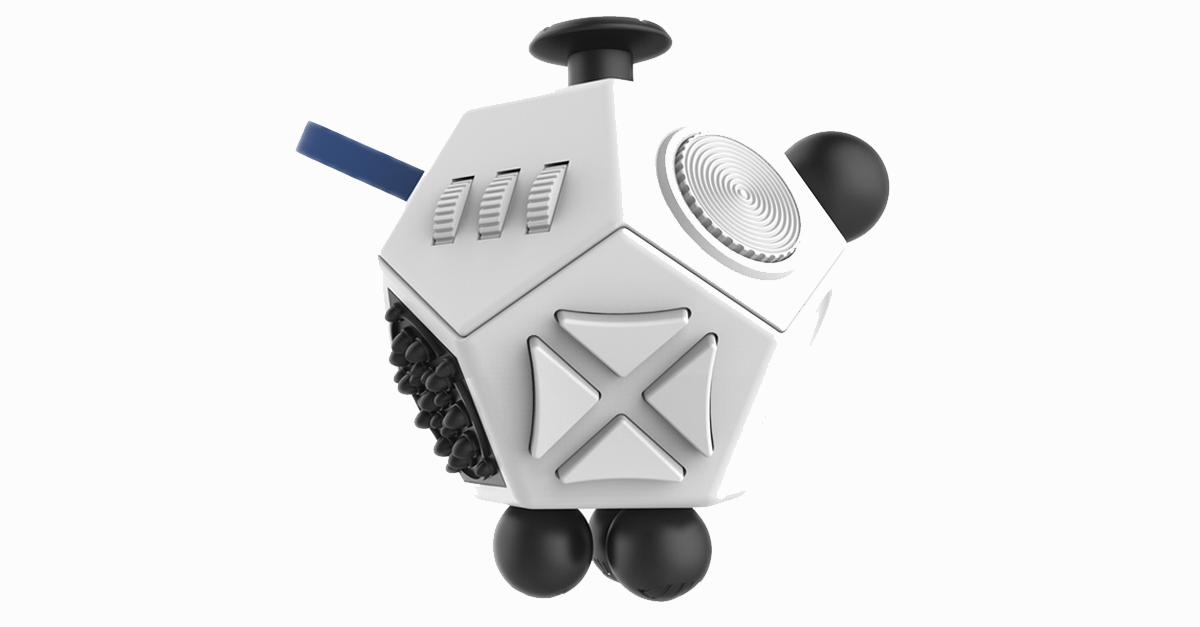 BowLift | Fidget Dodecagon – 12-Sided Fidget Cube Relieves Stress and Anxiety Reduces Depression Cube for Children and Adults with ADHD ADD OCD Autism