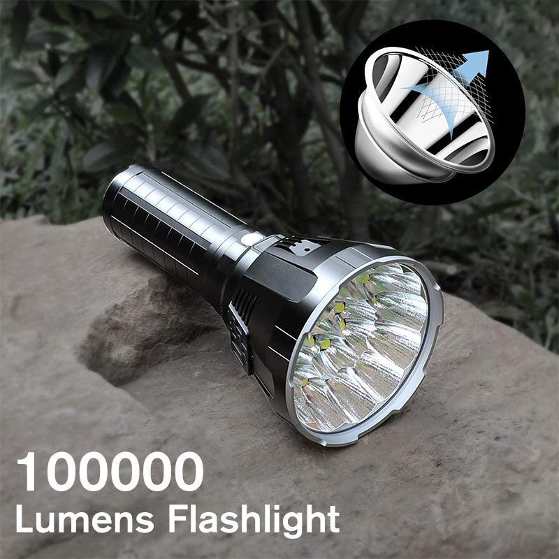 BowLift | High-Power Waterproof LED Flashlight | 30,000–50,000 Lumens Rechargeable Torch