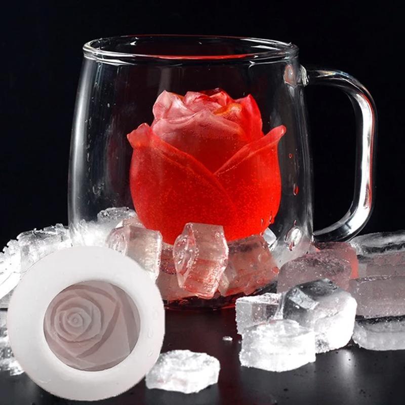 BowLift | 3D Silicone Rose Shape Ice Cube Mold