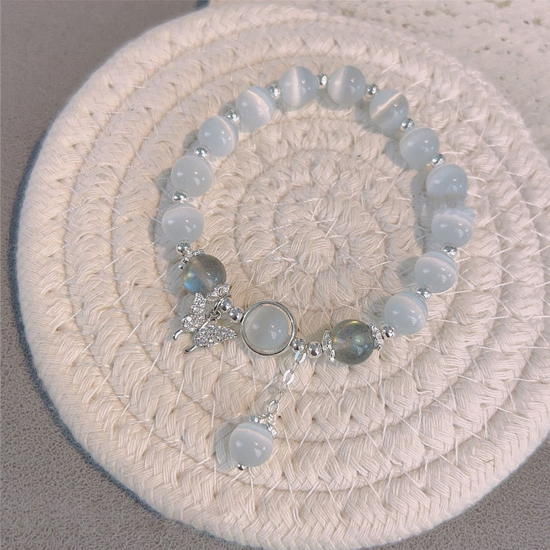 BowLift | Imitation Cat's Eye Crystal Butterfly Bracelet