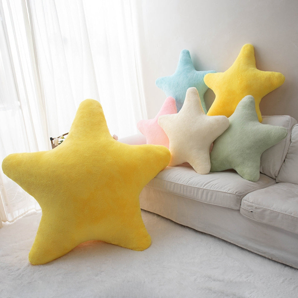BowLift | Cuddly Pastel Fluffy Star Cushion