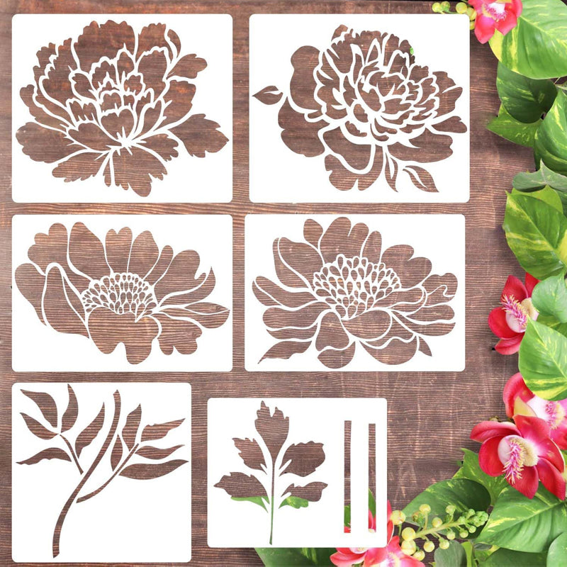 BowLift | 🔥DIY Decoration🌻 - Garden Fence Large Flower Drawing Stencils