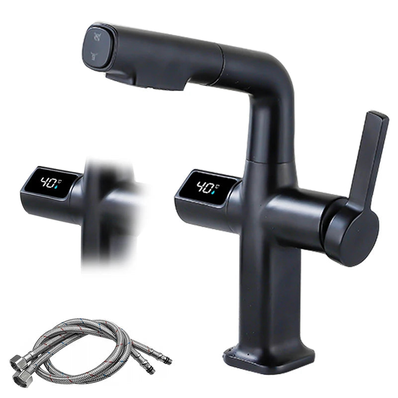 BowLift | Elegant House Brass Aqua View Bathroom Digital Faucet