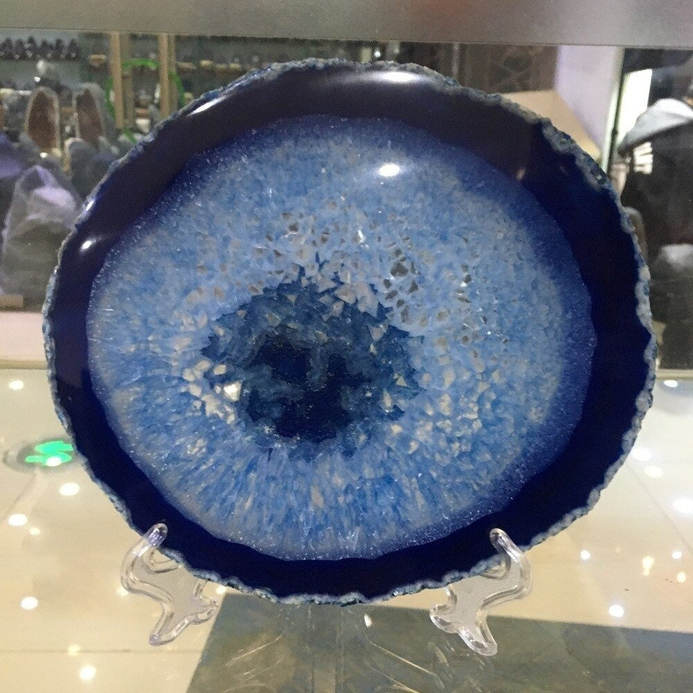 BowLift | Blue Agate Crystal Disc