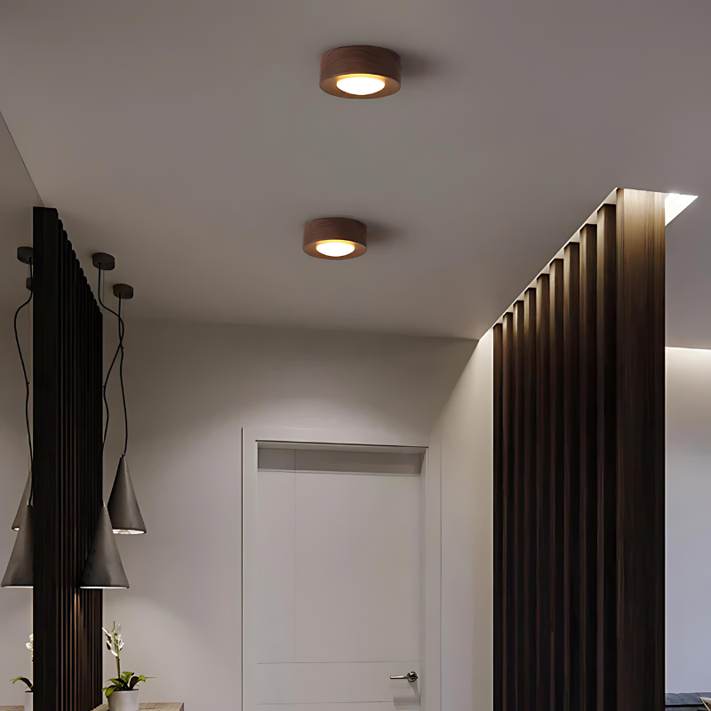 BowLift | UniqueGlow | Nordic wood ceiling light