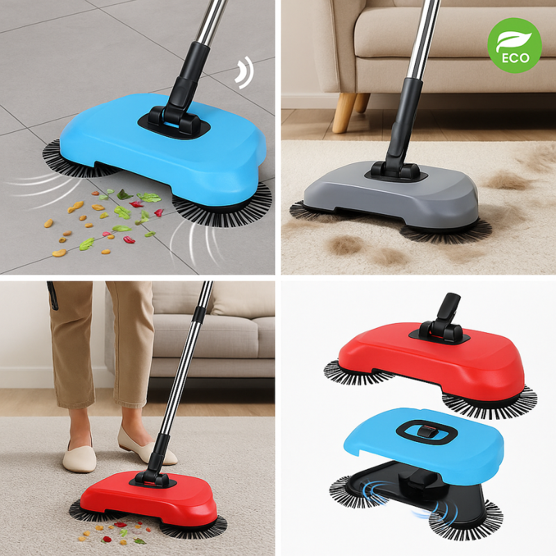 BowLift | 2-in-1 Vacuum Broom | Cordless, Eco-Friendly & Suitable for Tiles, Wood, and Carpets