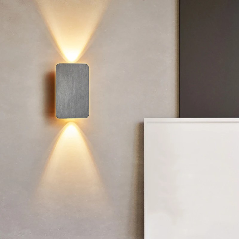 BowLift | Aria Modern Square Wall Lamp – Up and Down Lighting for Bedroom and Living Room