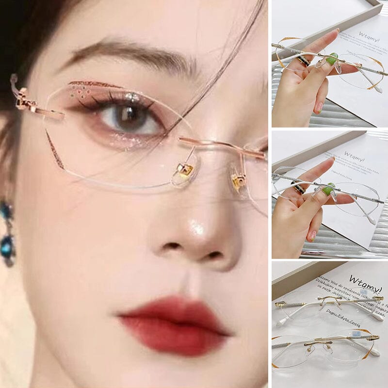 BowLift | Fashionable rimless anti-blue light reading glasses