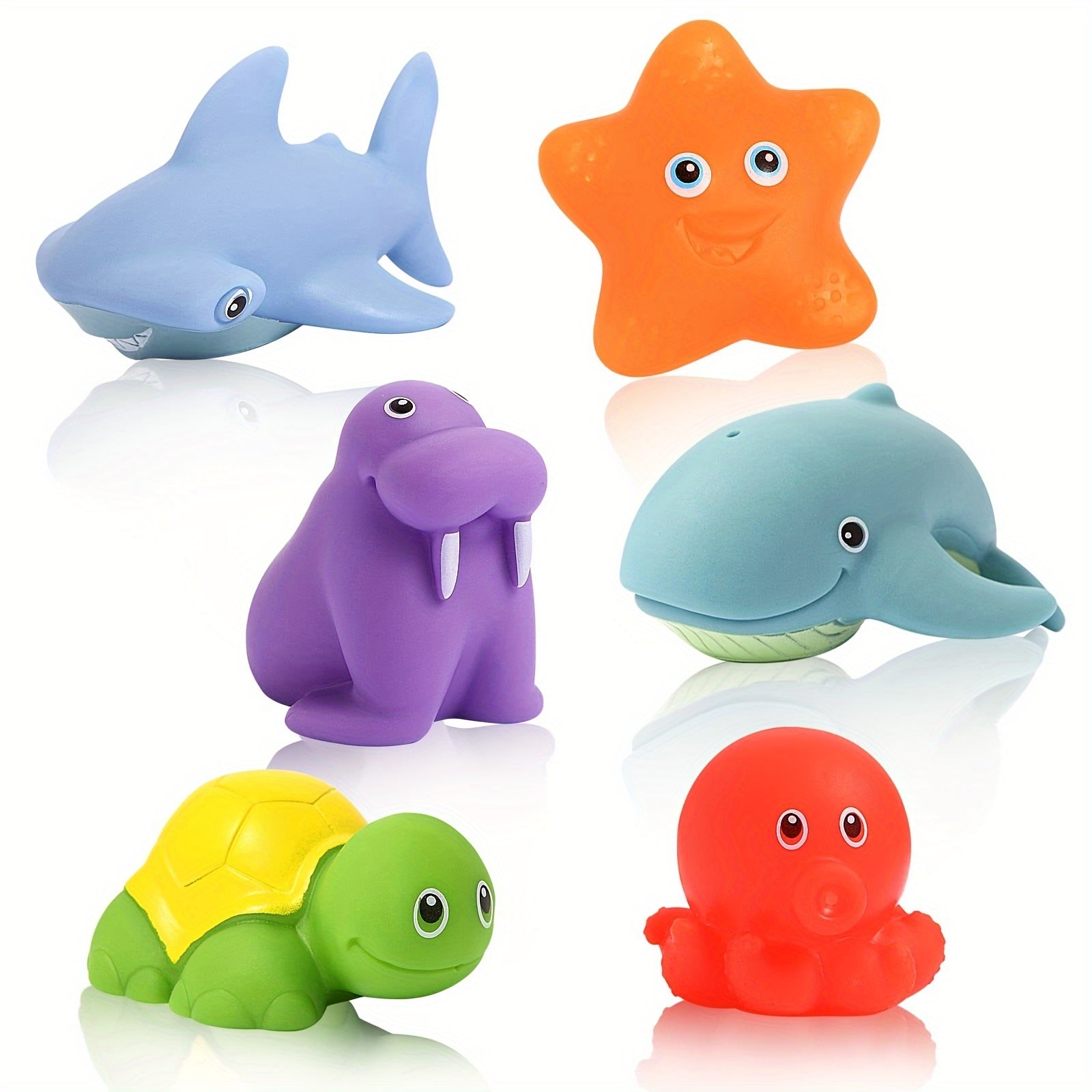BowLift | Bath Toys Set Soft Floating Animal Figures