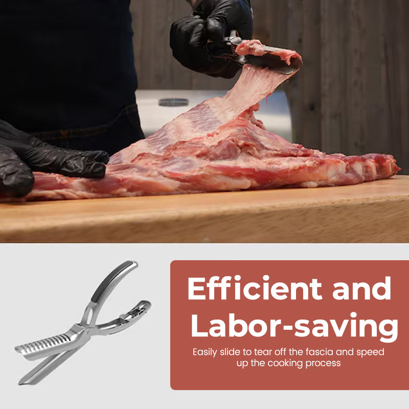 BowLift | Rib Membrane Remover Tool | Stainless Steel | Ergonomic Handle | Easy Meat Prep