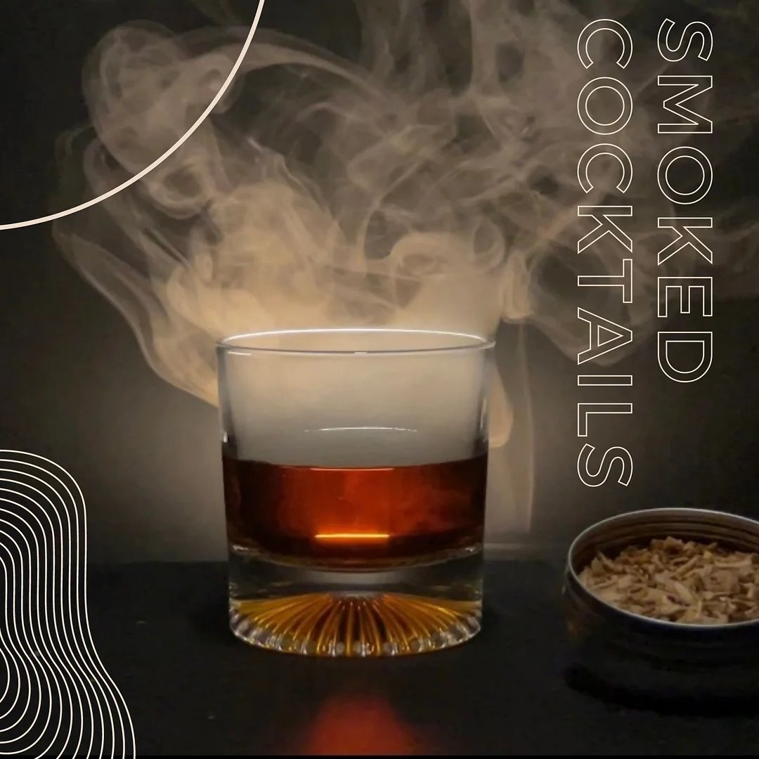 BowLift | Cocktail Smoker with 8 flavors -Bourbon Whiskey Gifts for Men