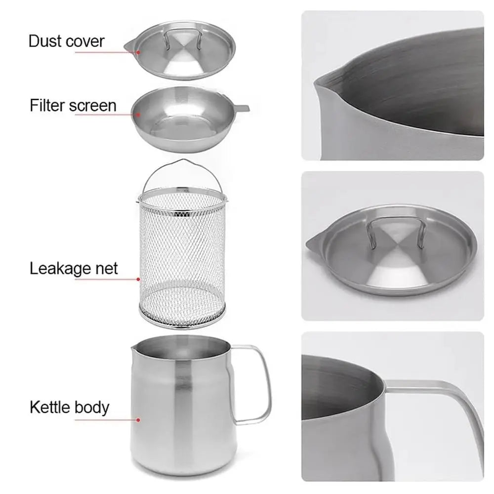 BowLift | 2-in-1 Stainless Steel Fat Filter Pot – Frying & Oil Straining in One
