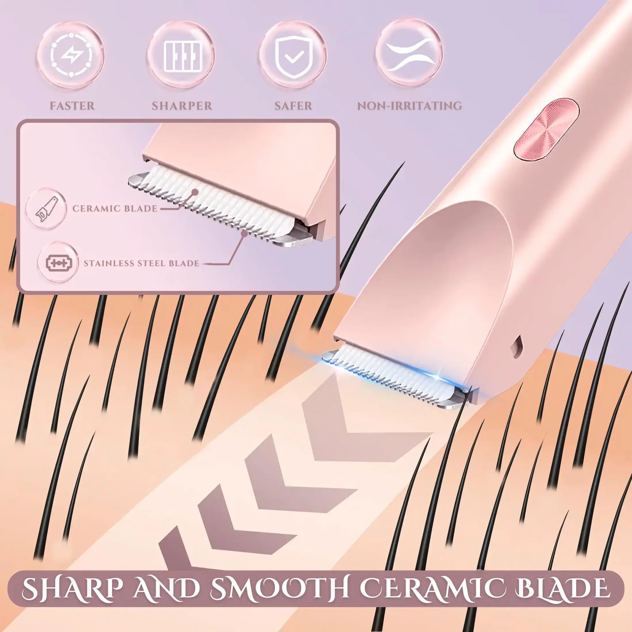 BowLift | 2-in-1 Electric Razor for Women with Dual Head Design