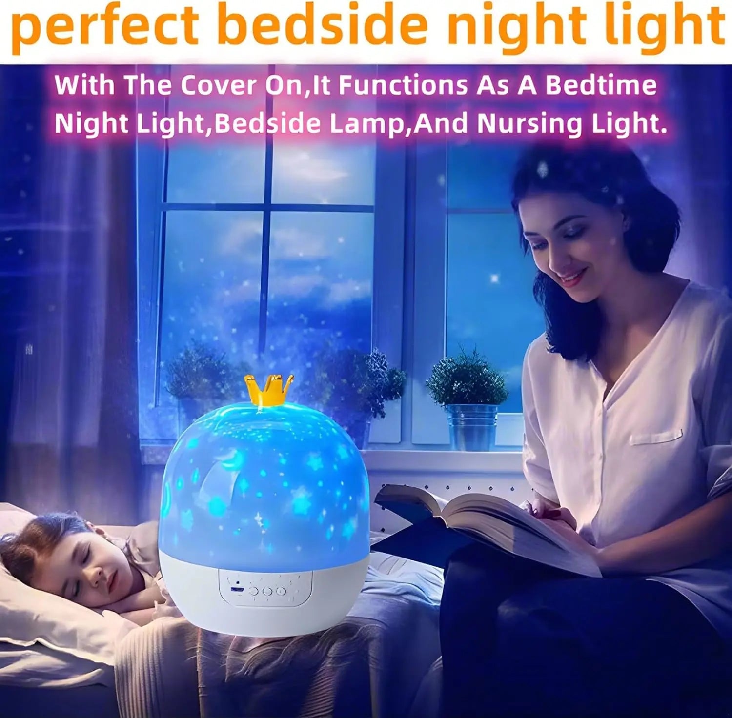 BowLift | 2-in-1 Star Projector with Night Light – Projection in Planetarium Quality