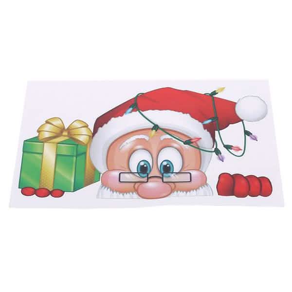 BowLift | 2-Pack: Santa Claus Moose Shop Hotel Christmas Window Double-Sided Glass Sticker