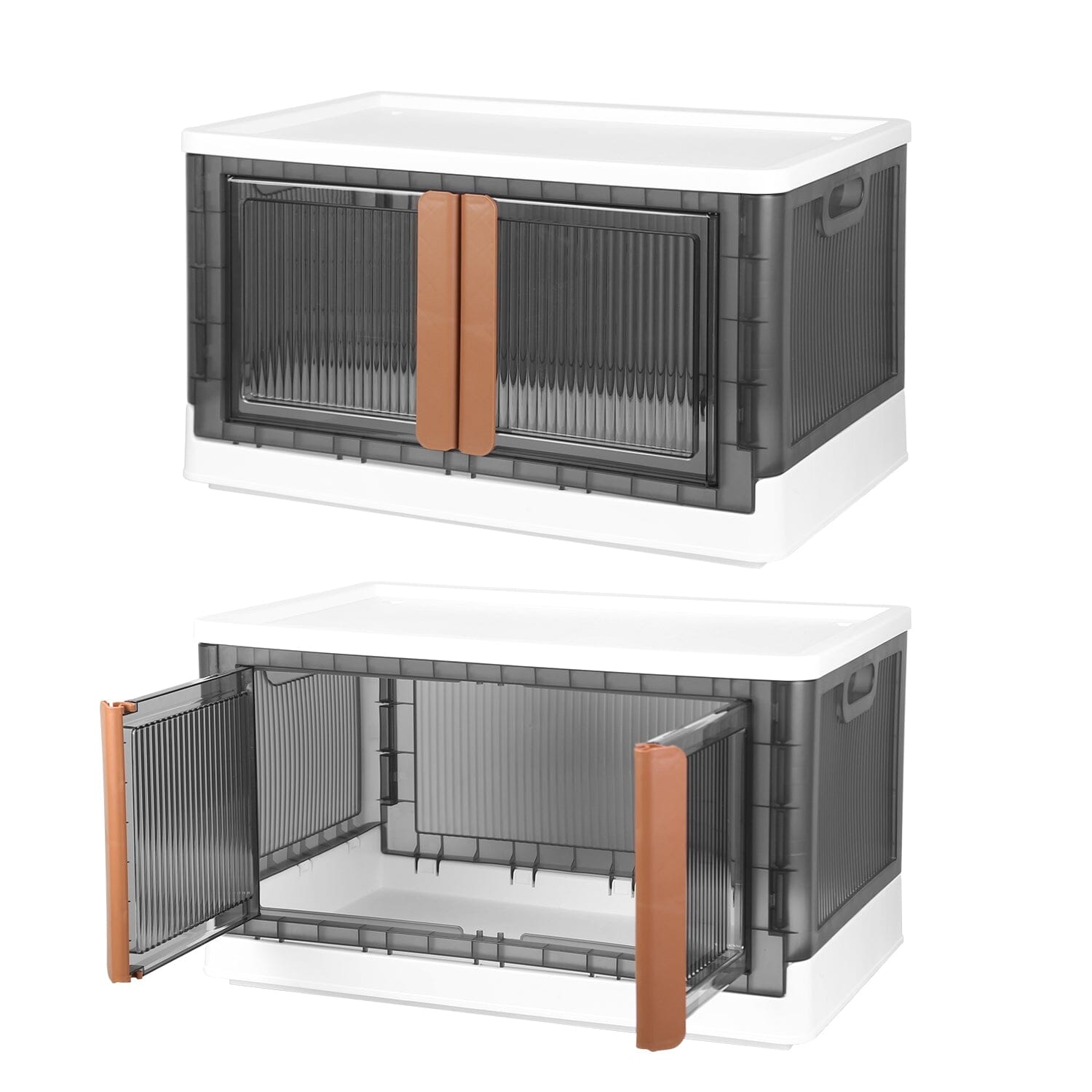 BowLift | 2-piece: Collapsible Stackable Storage Containers with Lid