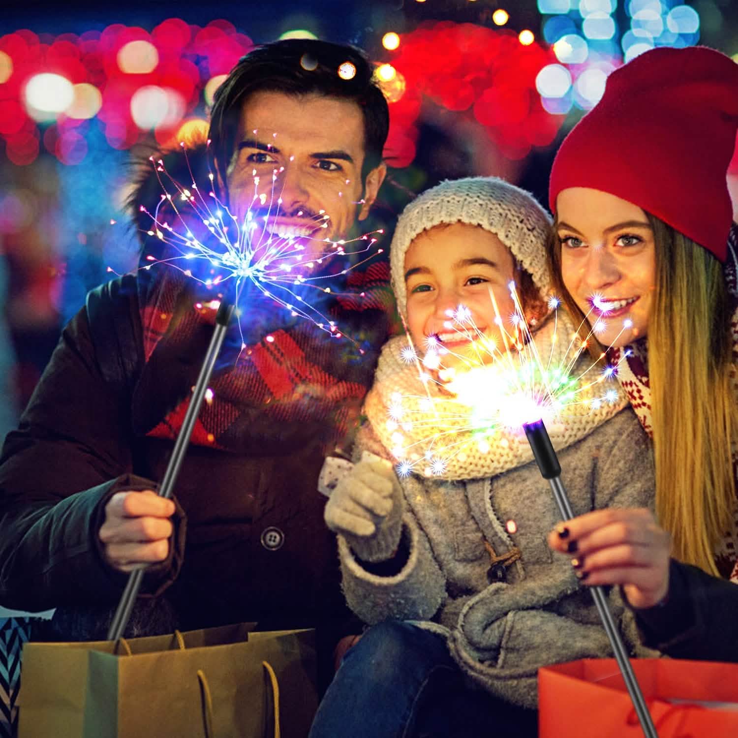 BowLift | 2-piece: Solar-powered star explosion garden lights