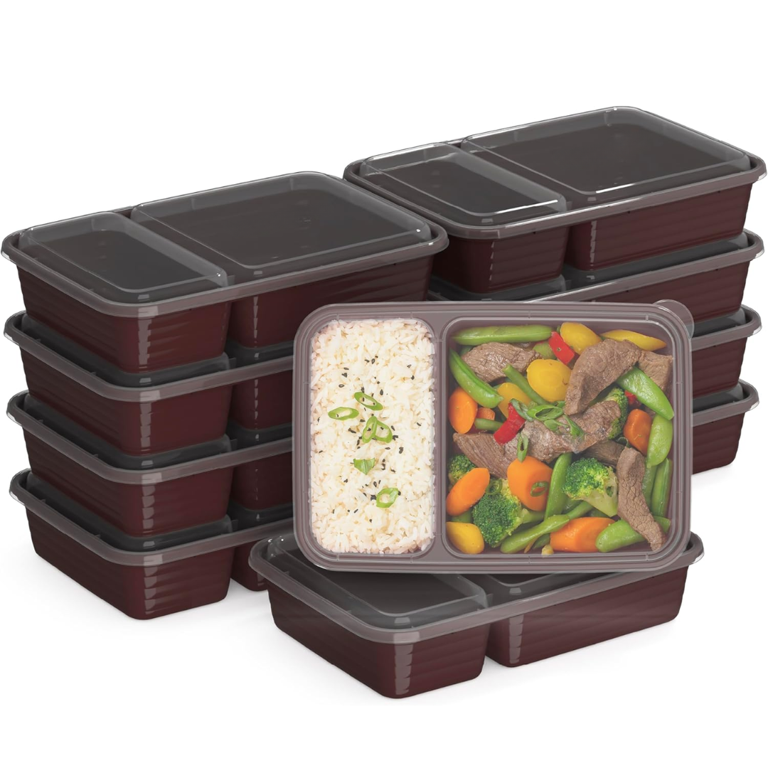 BowLift | 20-piece reusable 2-compartment food containers