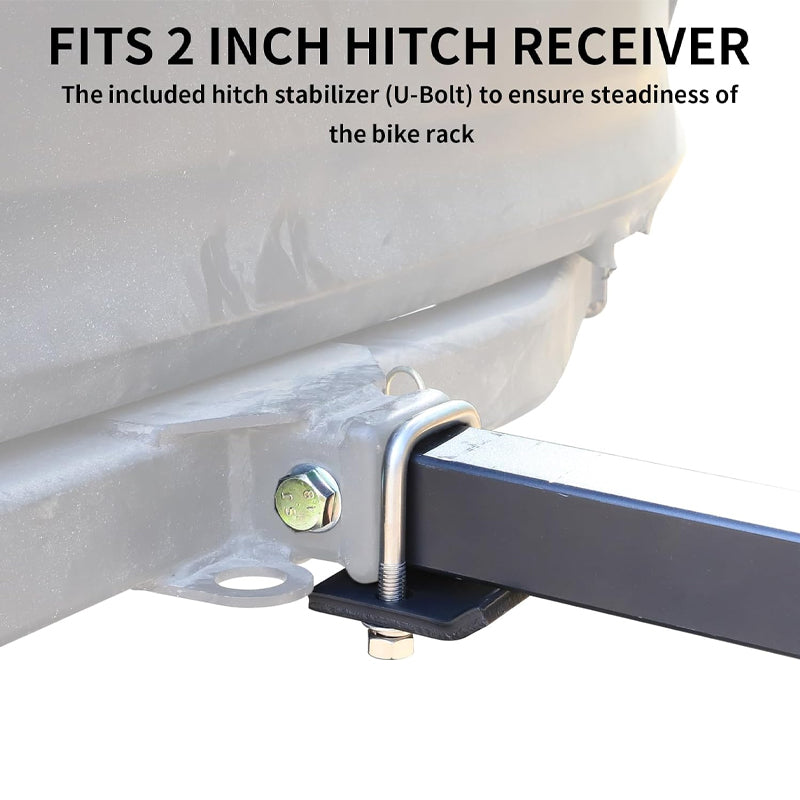 BowLift | 2-Bike Hitch Bike Rack 90 lbs Capacity Tiltable Bicycle Carrier Rack with Hitch Tightener and Strap