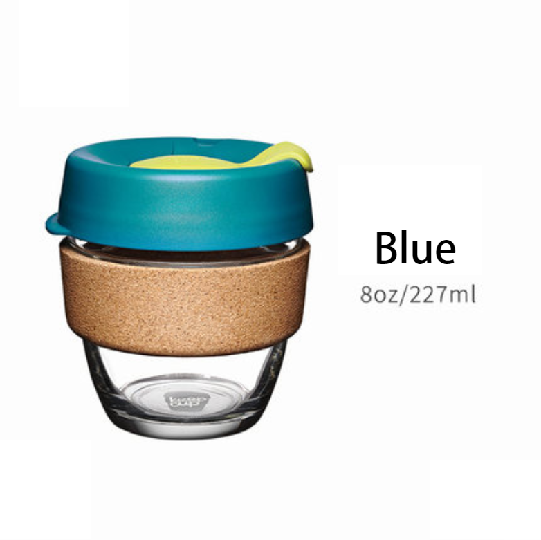 BowLift | Reusable & Portable Glass Coffee Cup With Lid & Sleeve, For Home, Travel & More