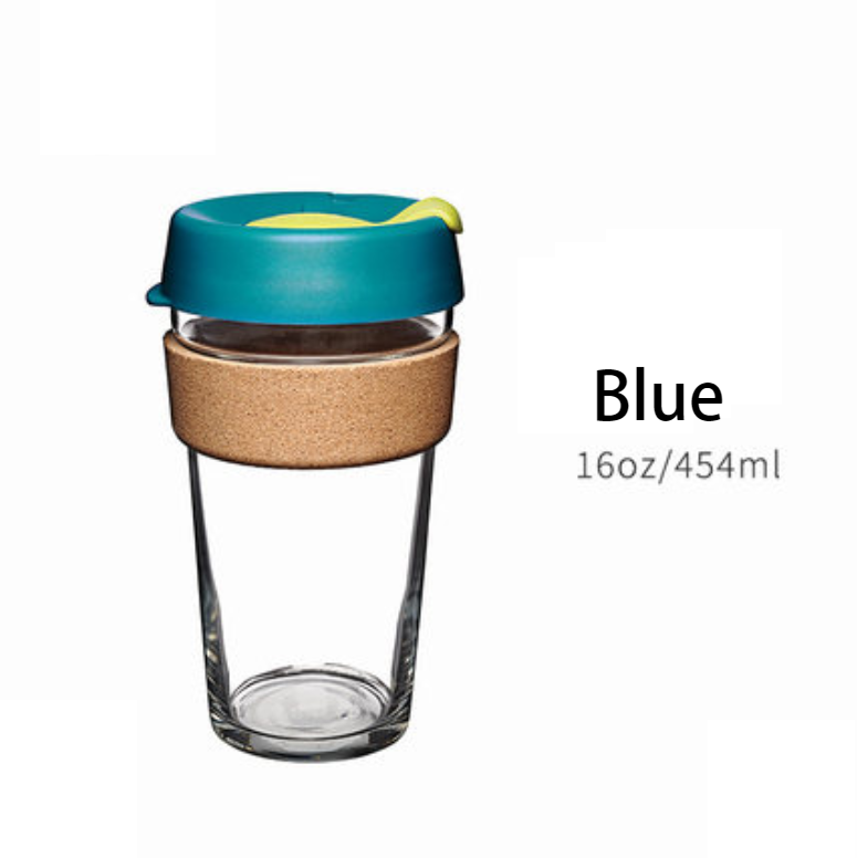 BowLift | Reusable & Portable Glass Coffee Cup With Lid & Sleeve, For Home, Travel & More