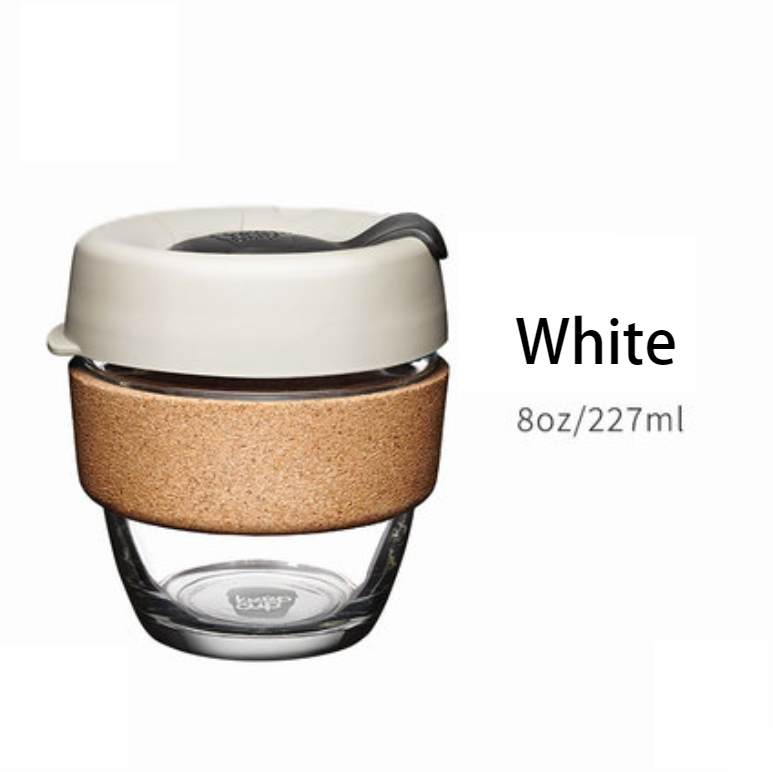 BowLift | Reusable & Portable Glass Coffee Cup With Lid & Sleeve, For Home, Travel & More