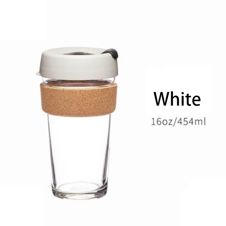 BowLift | Reusable & Portable Glass Coffee Cup With Lid & Sleeve, For Home, Travel & More