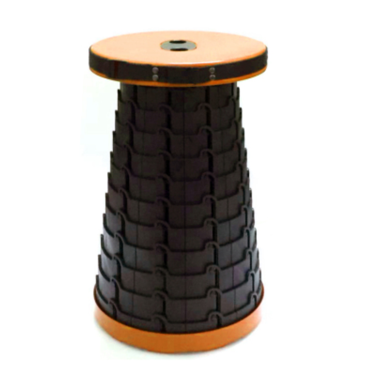 BowLift | Portable & Lightweight Retractable Folding Stool, with Max Load 150Kg & Twelve Levels, for Fishing, BBQ, Outdoors, Indoors, Kitchen & More
