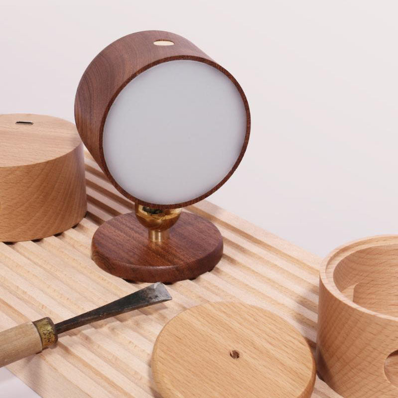 BowLift | Simple wood USB rechargeable touch magnet LED night light wall sconce lamp