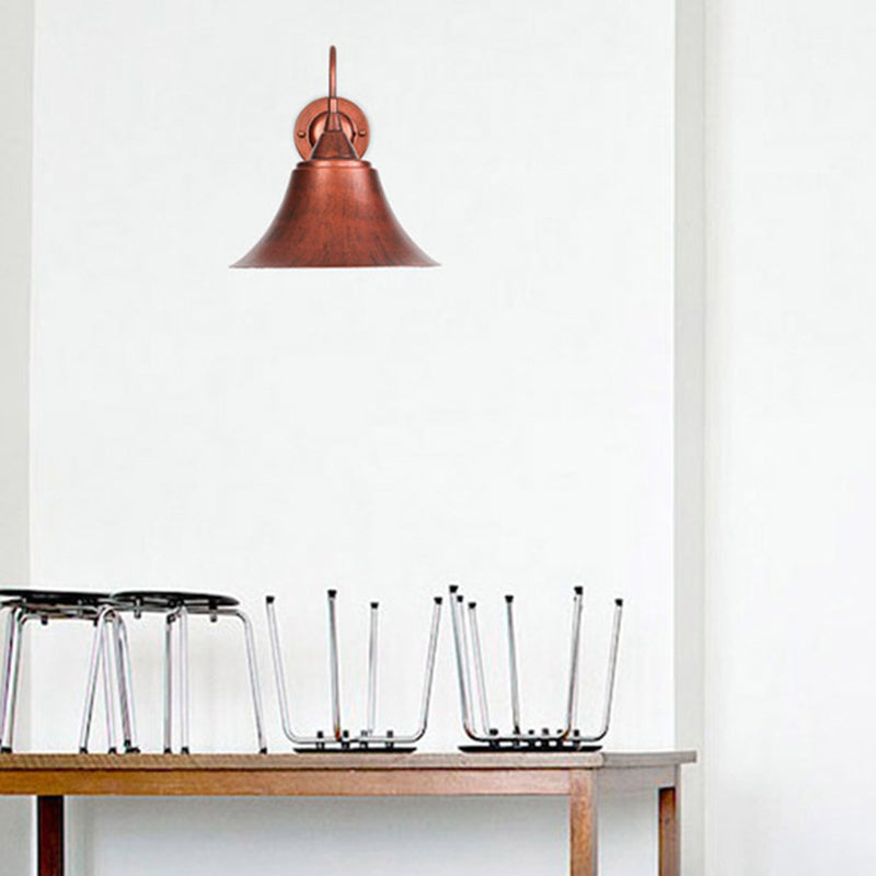 BowLift | Expansive Metal Wall Lamp Farmhouse 1 Head Dining Room Wall Light with Curved Arm