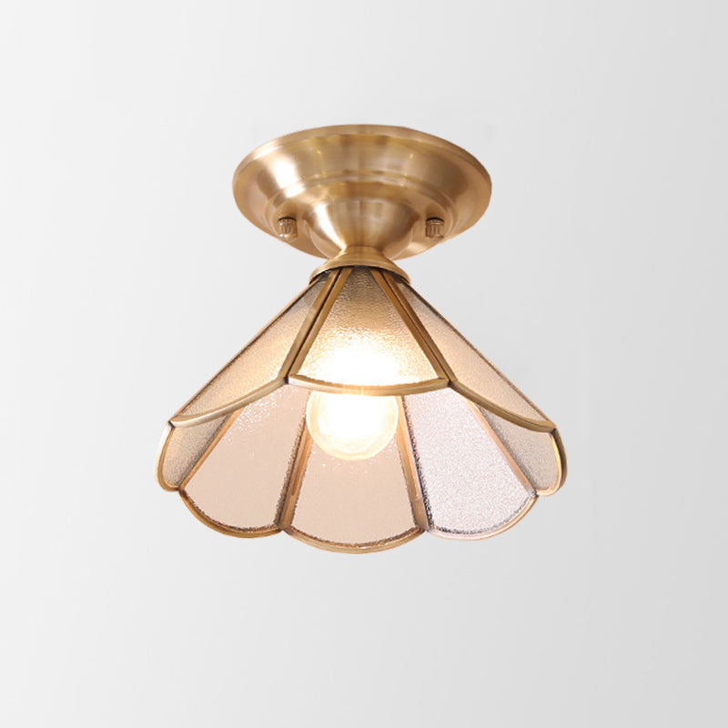 BowLift | Ceiling Light Brass Metal Flush Mount Fixture