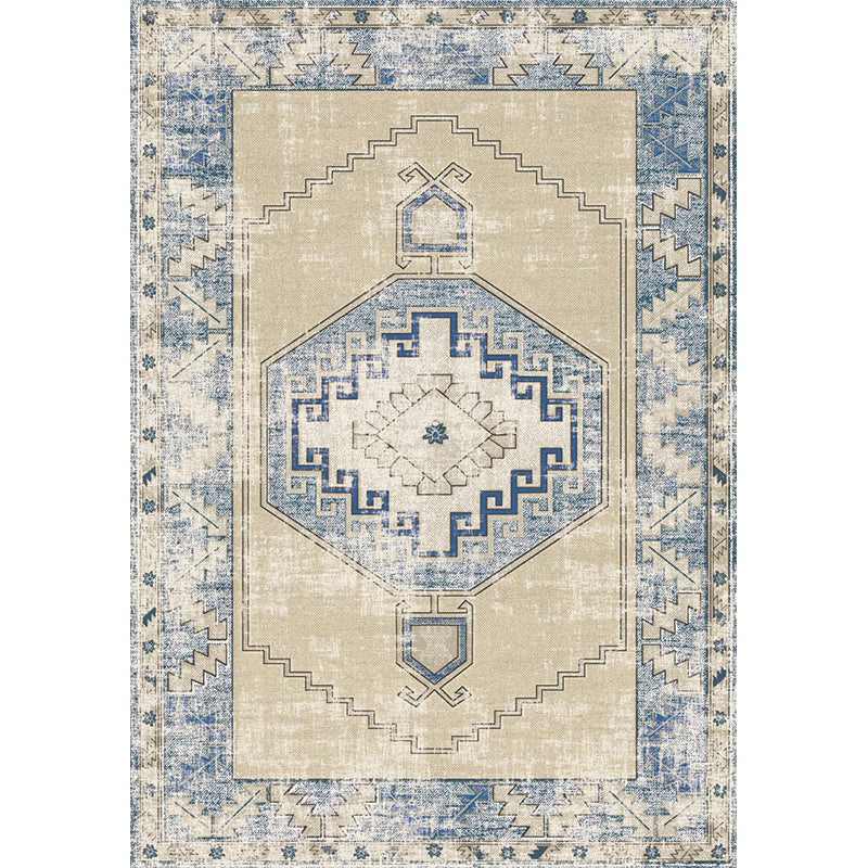 BowLift | Unusual diamond patterned rug Multicolored Moroccan rug Polyester pet-friendly stain resistant non-slip rug for the living room