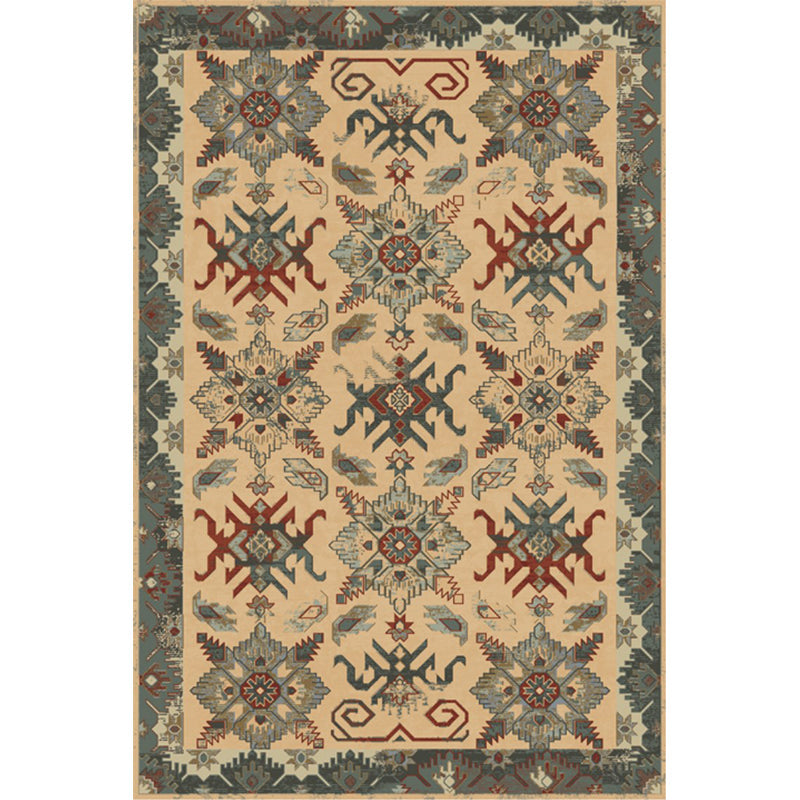BowLift | Unusual diamond patterned rug Multicolored Moroccan rug Polyester pet-friendly stain resistant non-slip rug for the living room