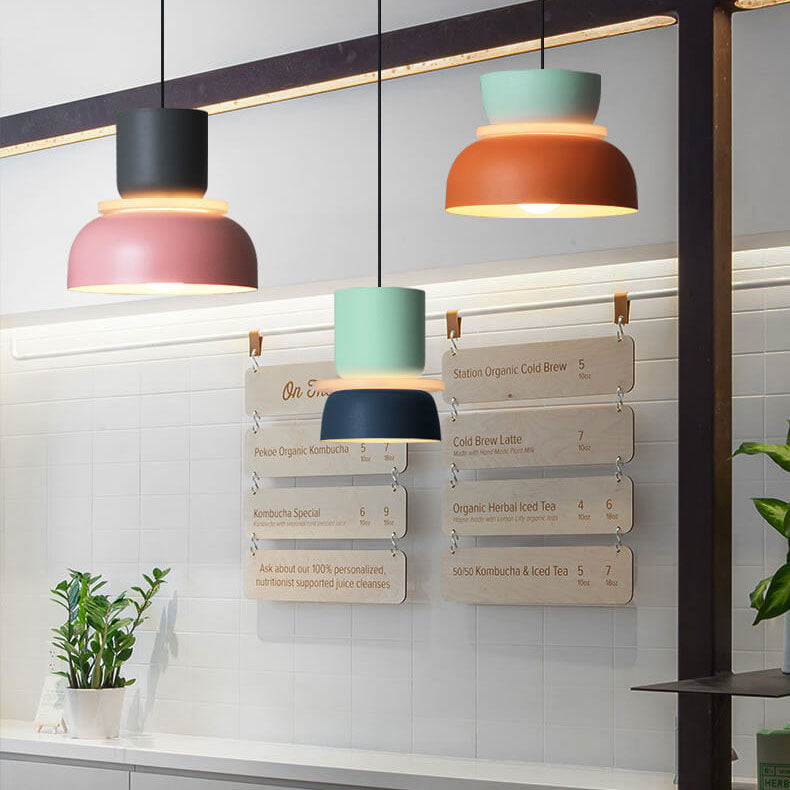 BowLift | Nordic Colorful Macaron 1-Light LED Pendant Light