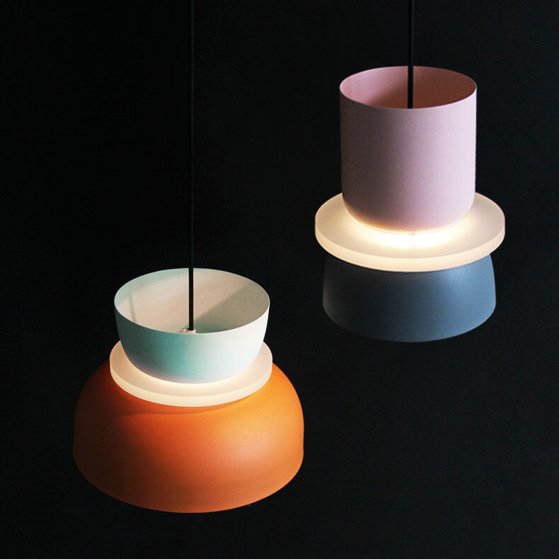BowLift | Nordic Colorful Macaron 1-Light LED Pendant Light