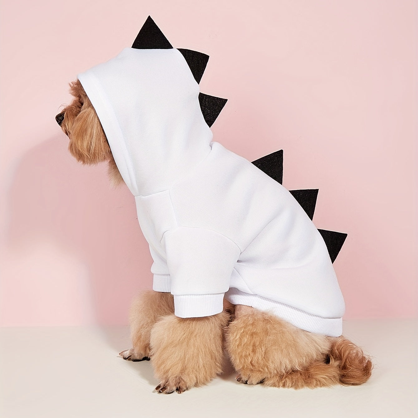 BowLift | Dog Halloween Costume Fleece Dinosaur Hoodie | Pet Outfit Warm