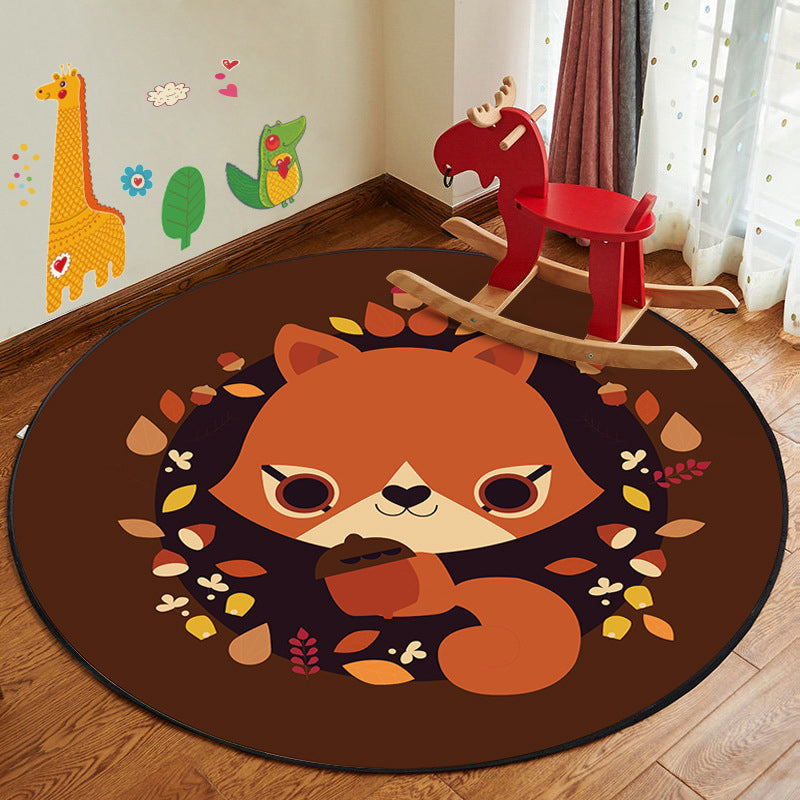 BowLift | Kids Style Children's Room Mat Multicolor Cartoon Rug Synthetic Pet Friendly Non-Slip Backing Machine Washable Rug