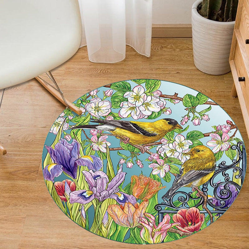 BowLift | Aesthetics Animal Pattern Carpet Multifunctional Colorful Cartoon Carpet Polyester Machine Washable Non-Slip Back Pet-Friendly Carpet for Children's Room