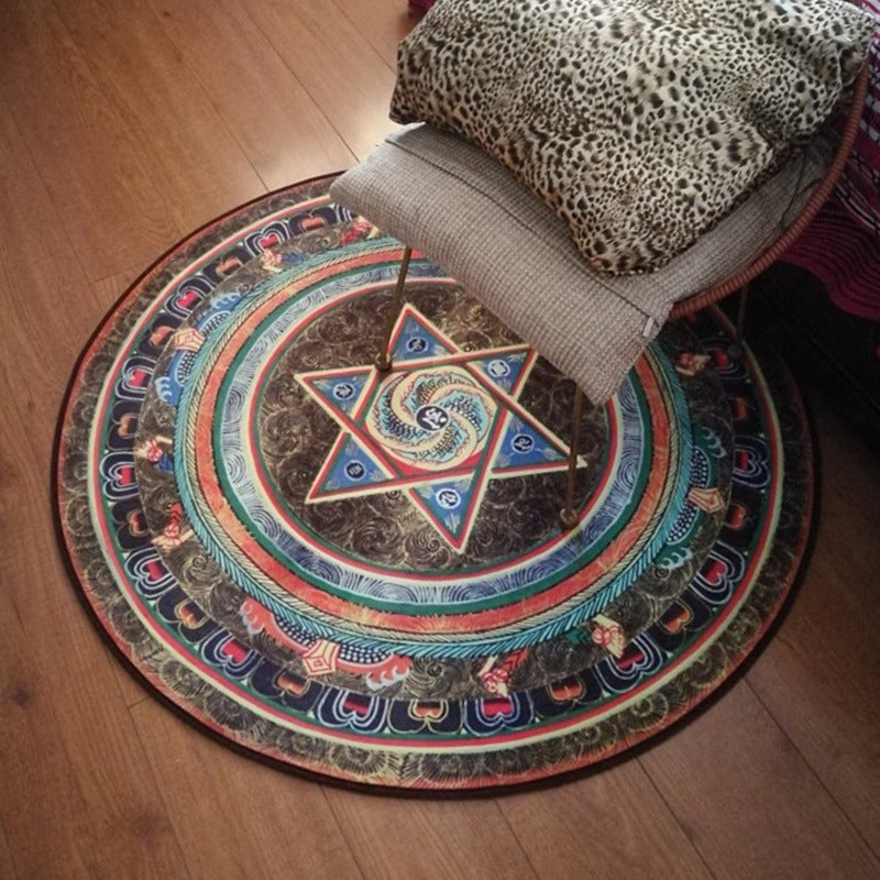 BowLift | Educational Cartoon Rug Multi Colored Pattern Carpet Machine Washable Pet Friendly Non-Slip Back Rug for Kids Room