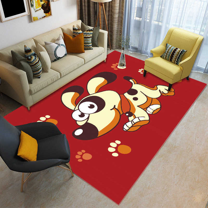 BowLift | Childhood Multi-Color Cartoon Carpet Polypropylene Animal Carpet Non-Slip Edged Washable Carpet for the Baby Room