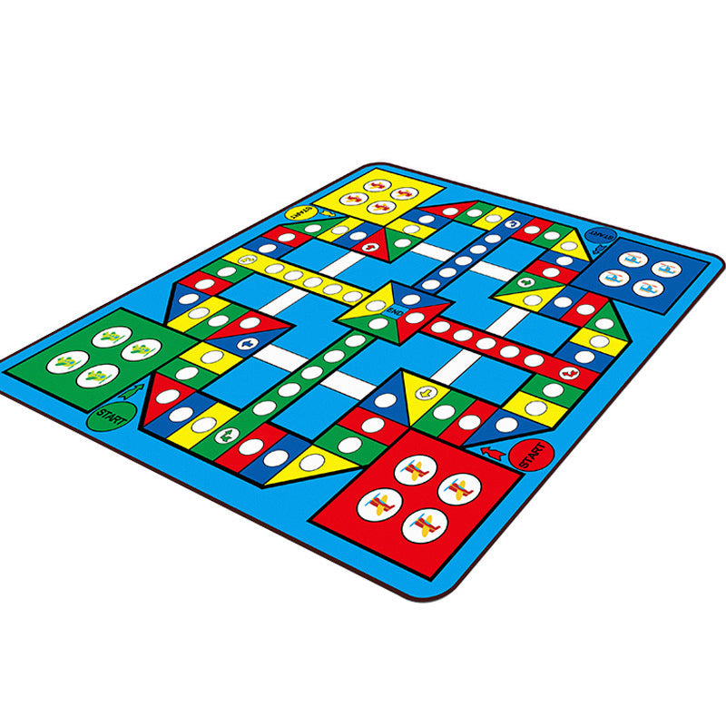 BowLift | Kids Play Rug Multicolored Polypropylene Area Rug Pet Friendly Non-Slip Washable Rug for Kids Room