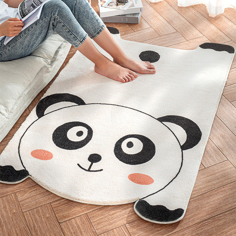 BowLift | Irregular Shaped Animal Rug Multicolor Cartoon Rug Synthetic Non-Slip Back Machine Washable Pet Friendly Rug for Children's Room