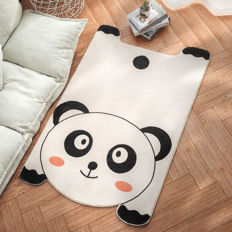 BowLift | Irregular Shaped Animal Rug Multicolor Cartoon Rug Synthetic Non-Slip Back Machine Washable Pet Friendly Rug for Children's Room